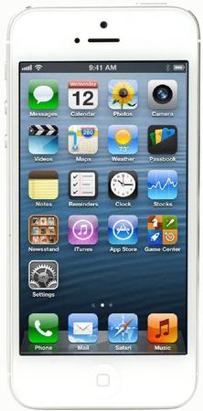 Смартфон Apple iPhone 5 32Gb White & Silver - Анжеро-Судженск